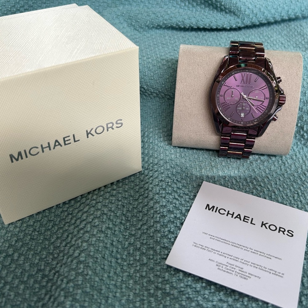 Michael Kors Plum Chronograph Watch